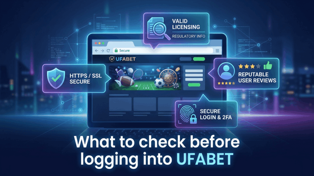 กด UFABET เข้าสู่ระบบ ต้องเช็กอะไรบ้าง