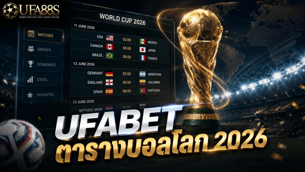 UFABET ตารางบอลโลก 2026