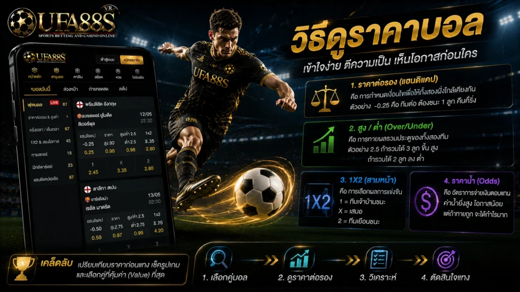 วิธีดูราคาบอล