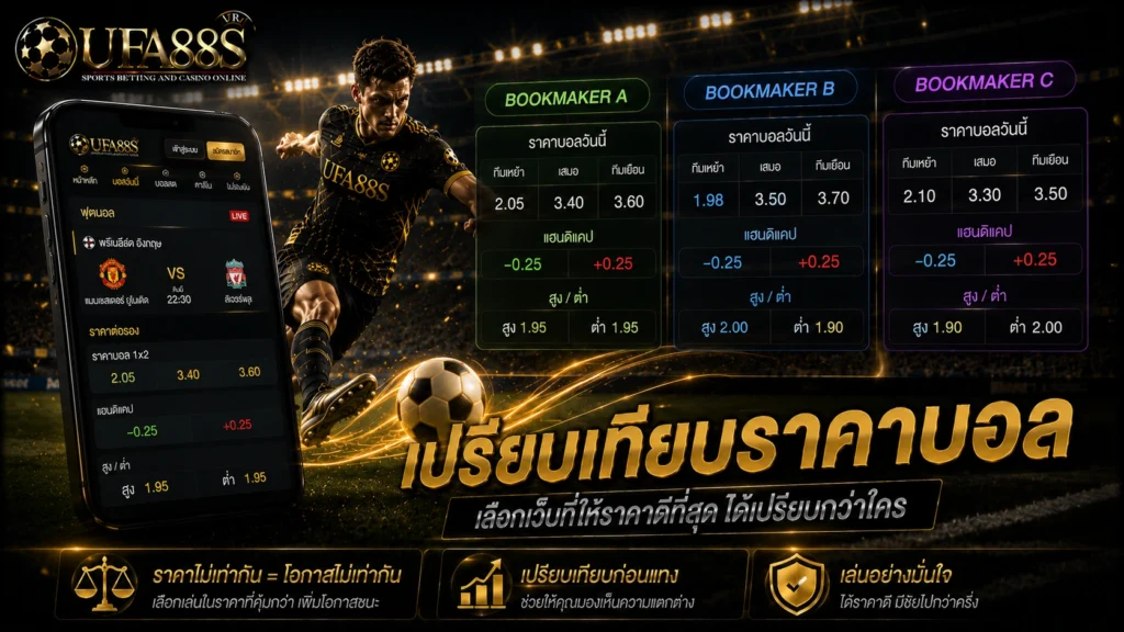 เปรียบเทียบราคาบอล