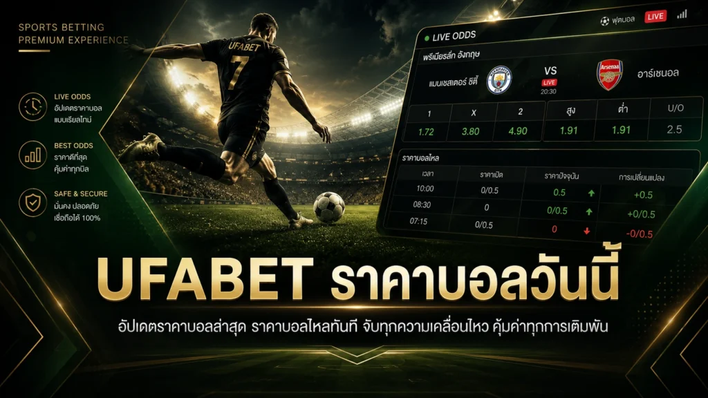 UFABET ราคาบอลวันนี้