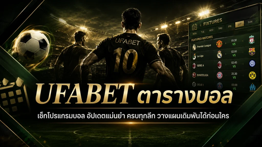 UFABET ตารางบอล