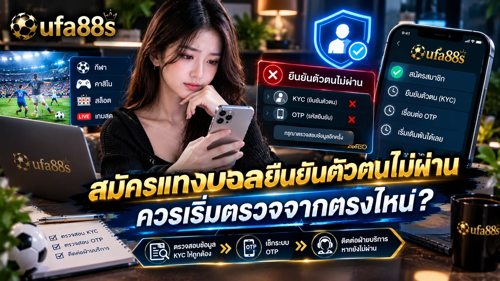สมัครแทงบอลยืนยันตัวตนไม่ผ่าน