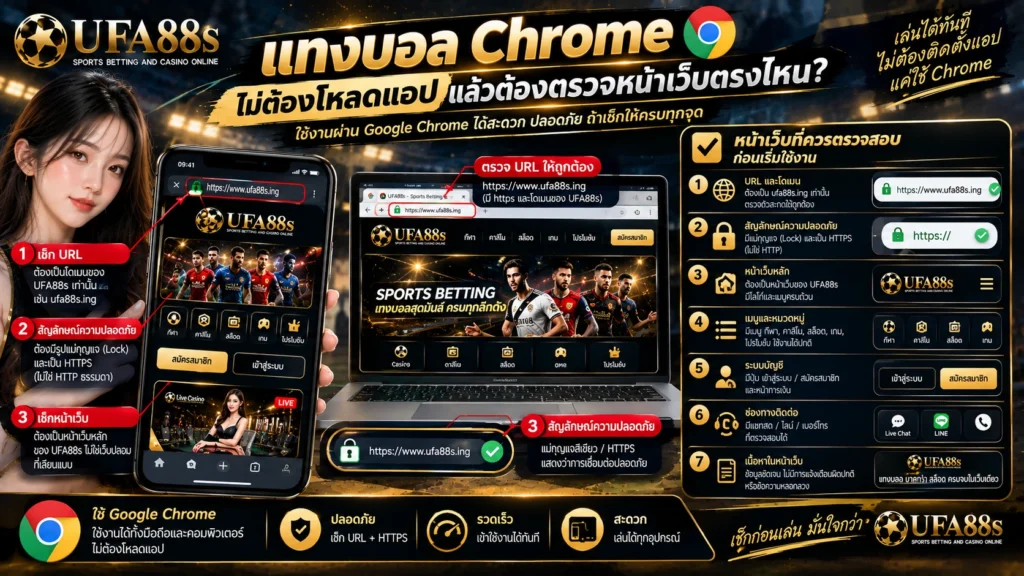 แทงบอล Chrome ไม่ต้องโหลดแอป