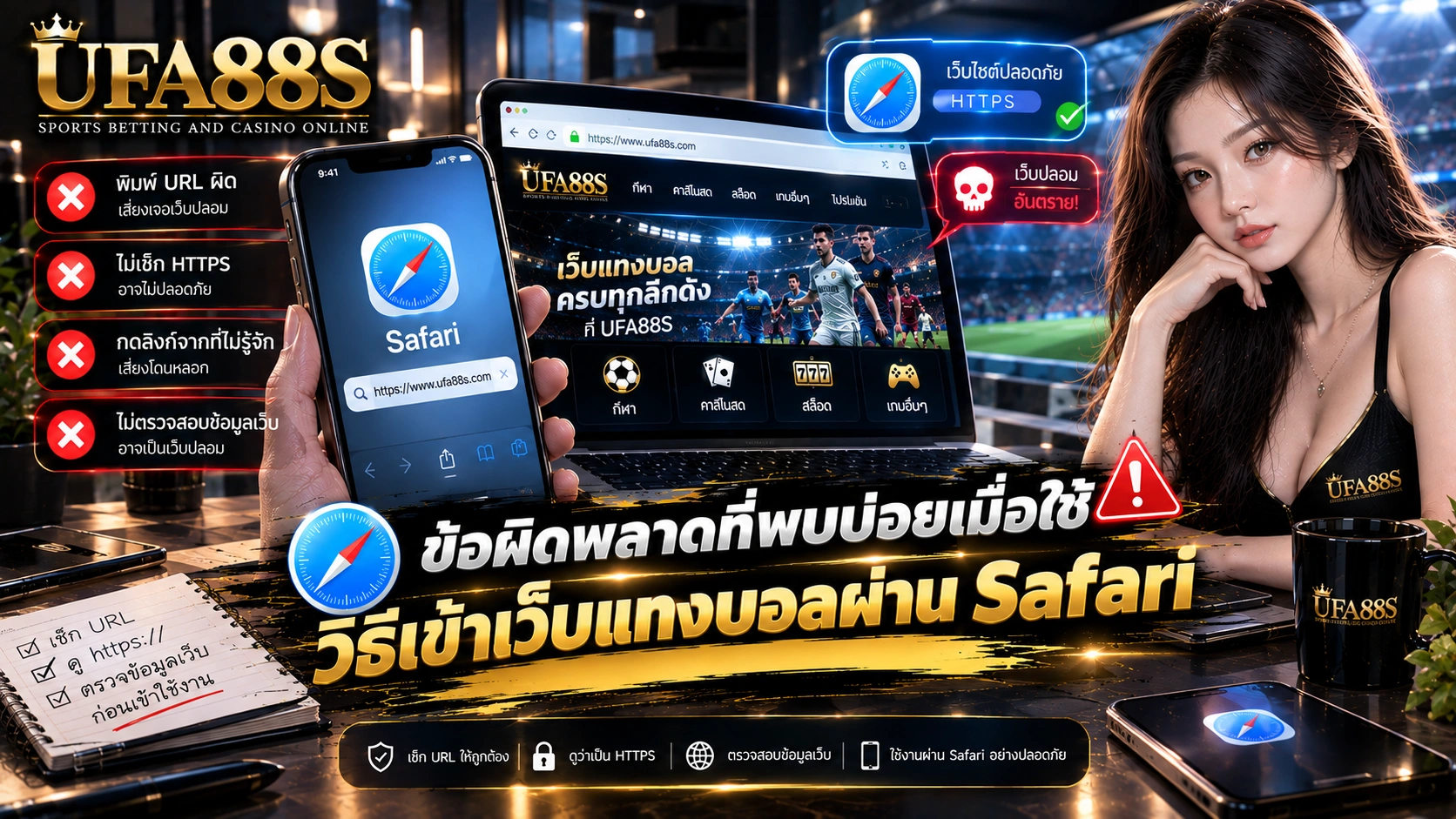 วิธีเข้าเว็บแทงบอลผ่าน Safari