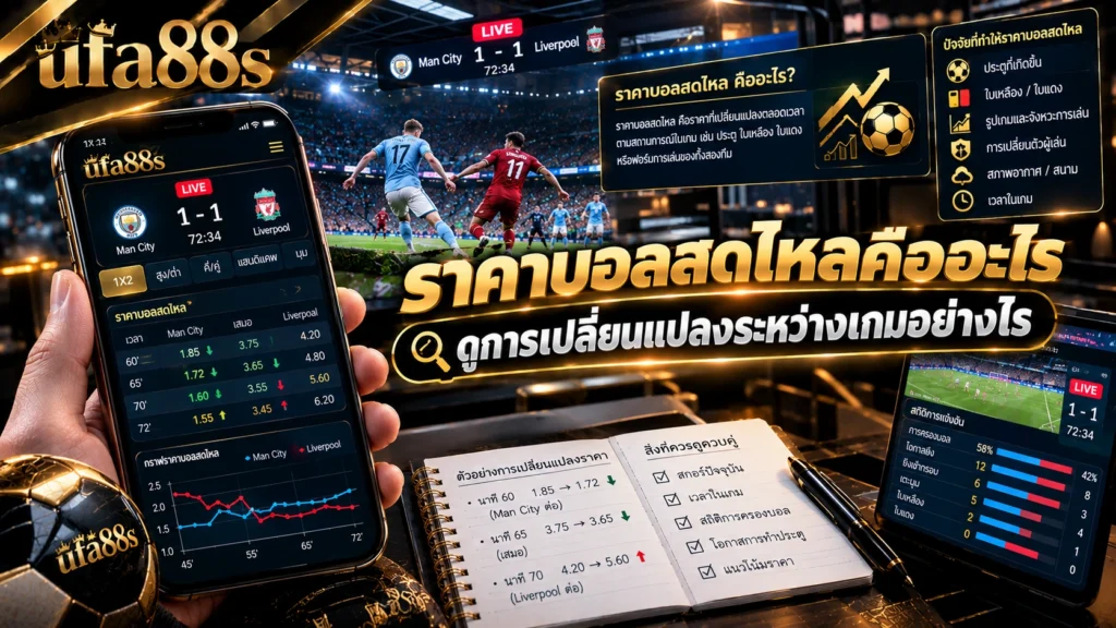 ราคาบอลสดไหลคืออะไร