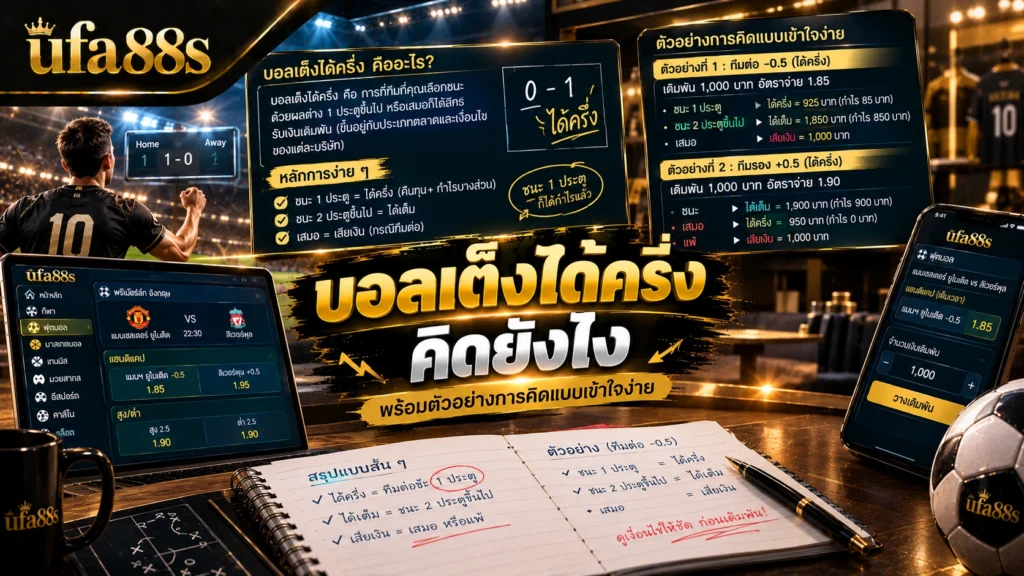 บอลเต็งได้ครึ่งคิดยังไง