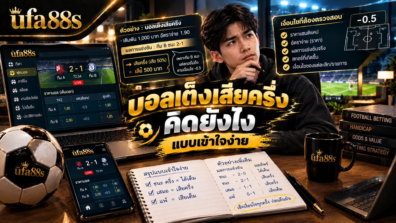 บอลเต็งเสียครึ่งคิดยังไง