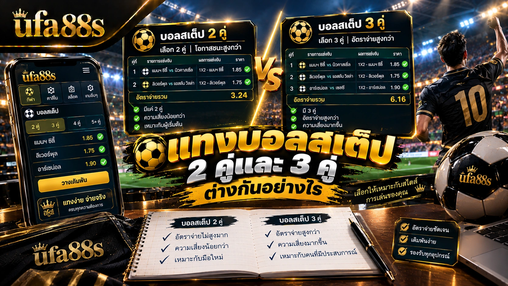 วิธีแทงบอลสเต็ป