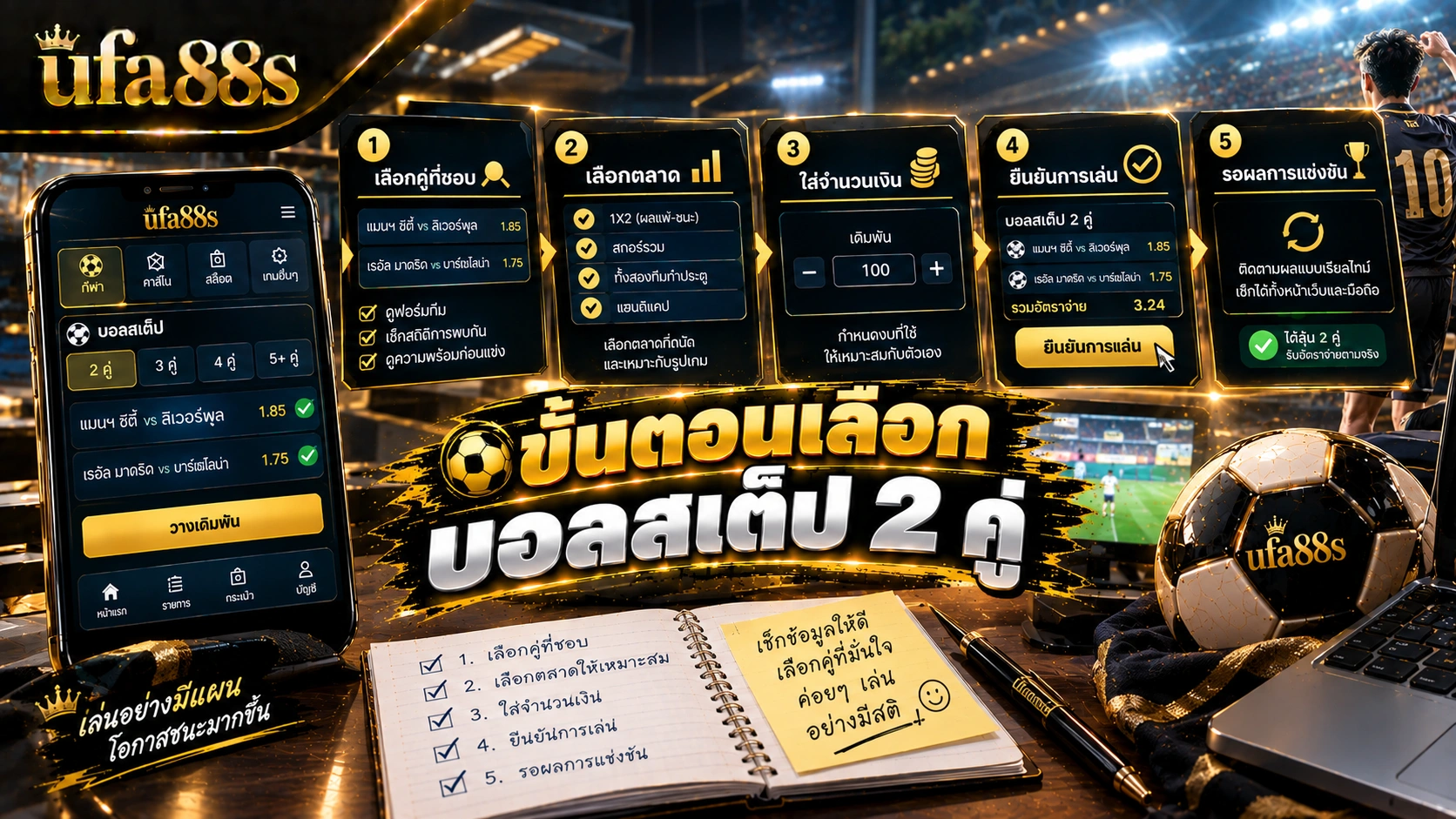 แทงบอลสเต็ป 2 คู่
