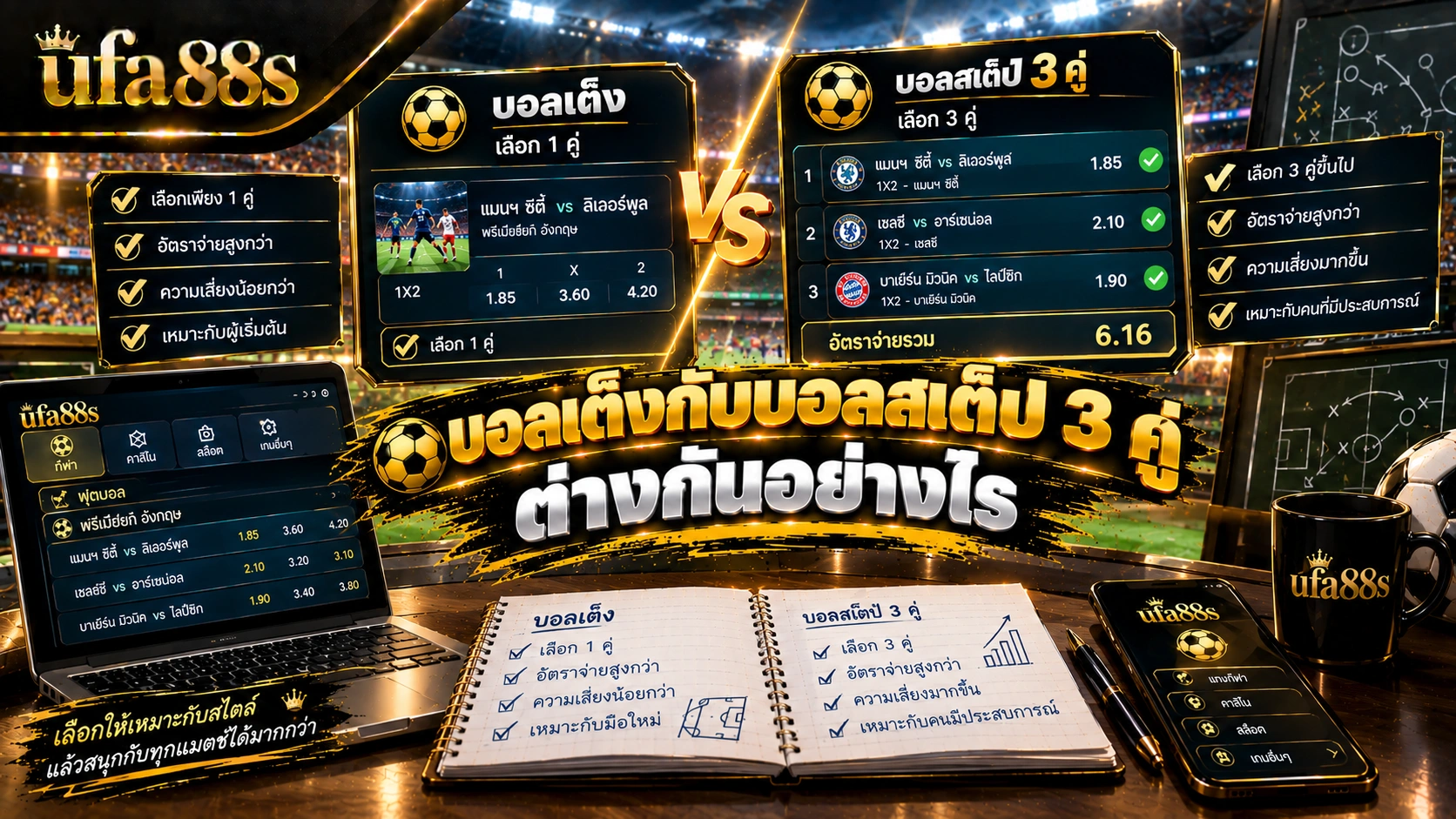 แทงบอลสเต็ป 3 คู่