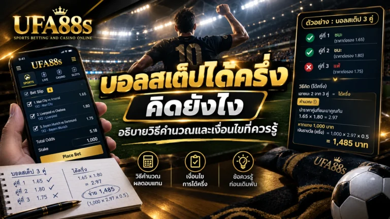 บอลสเต็ปได้ครึ่งคิดยังไง