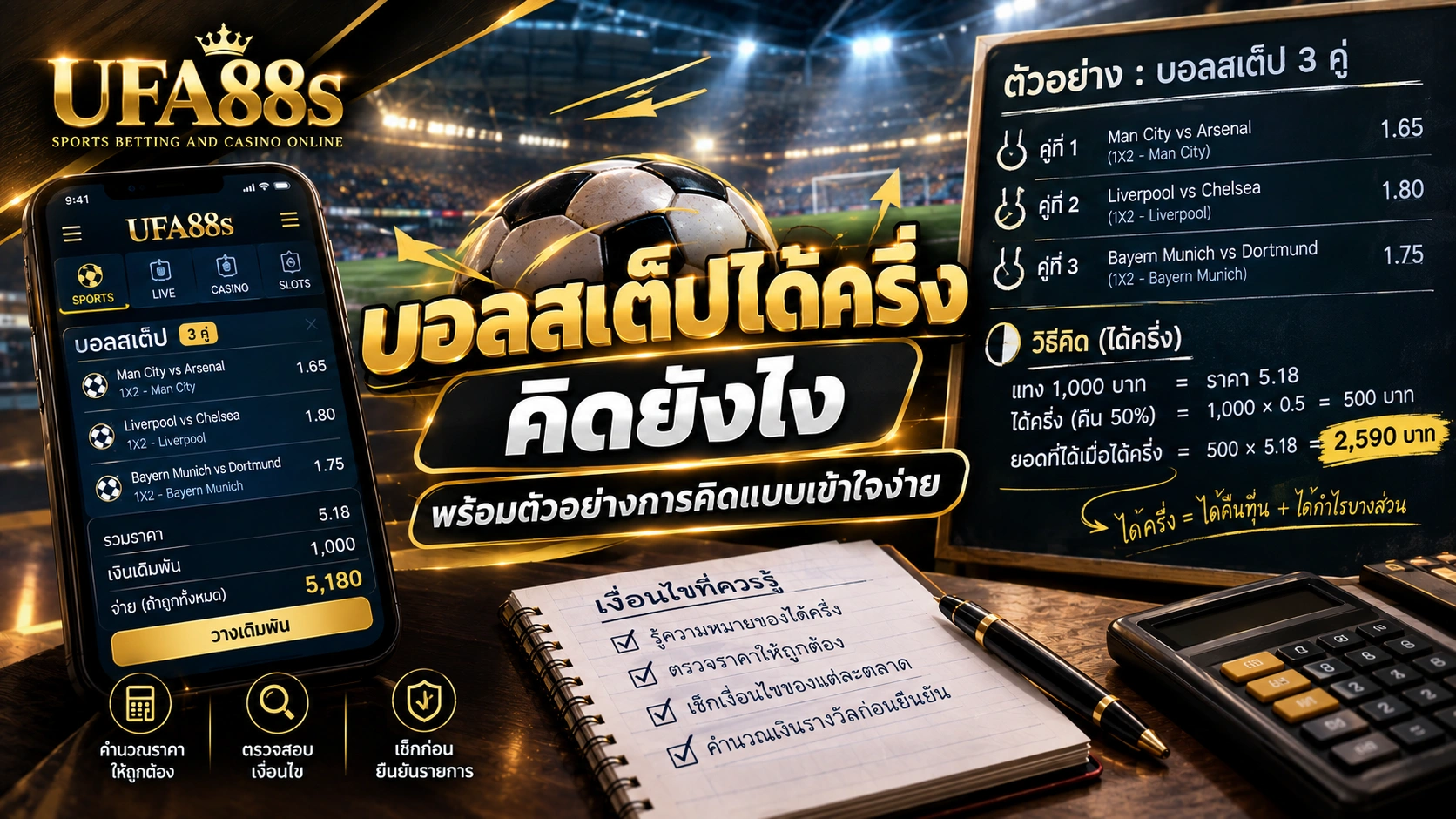 บอลสเต็ปได้ครึ่งคิดยังไง
