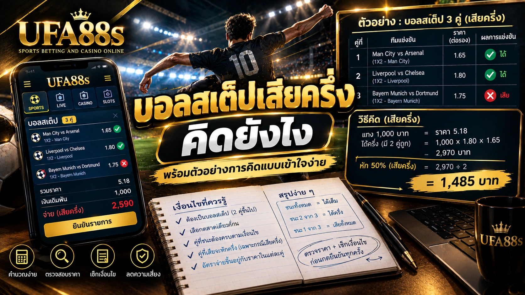 บอลสเต็ปเสียครึ่งคิดยังไง