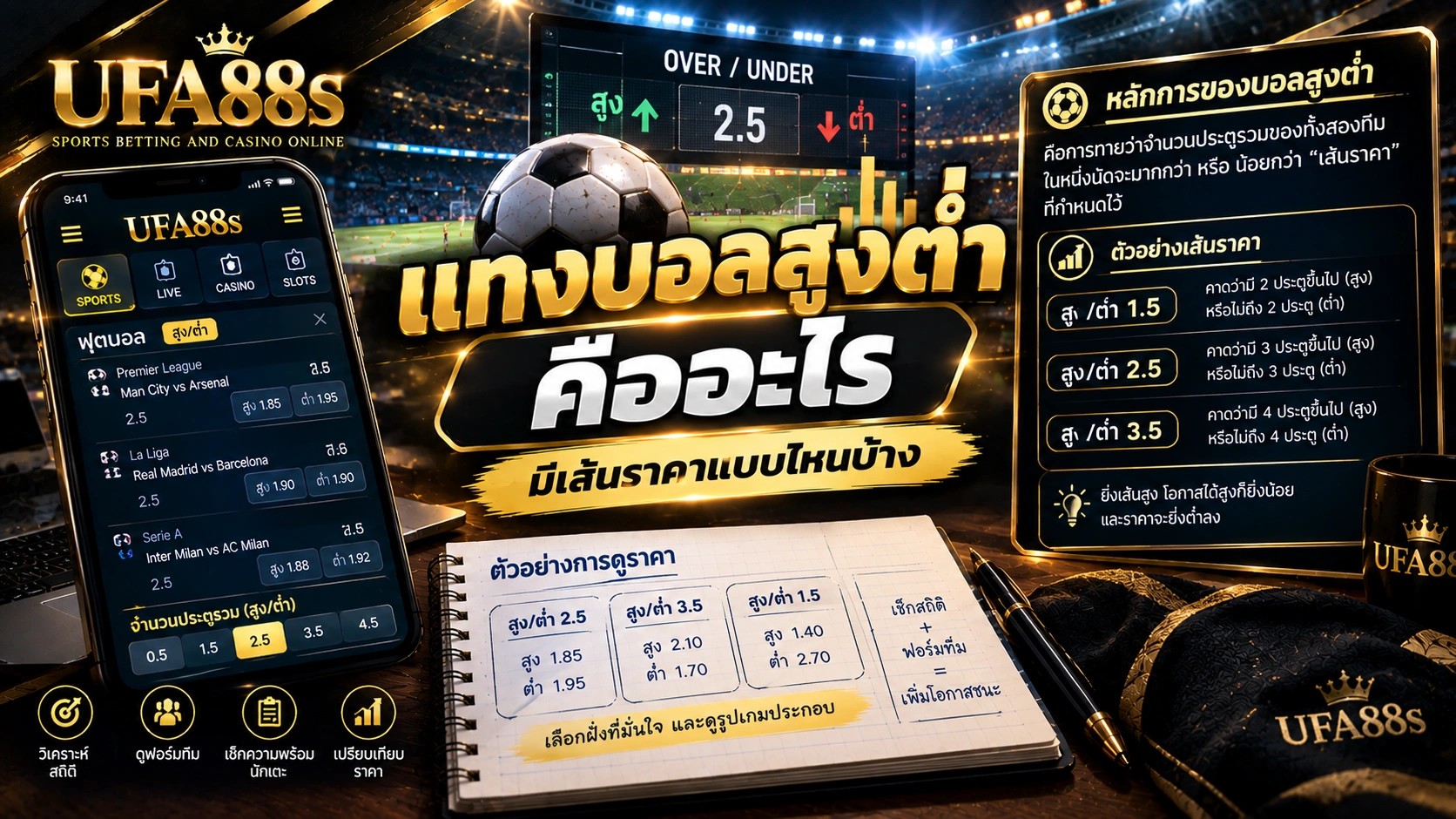 แทงบอลสูงต่ำคืออะไร