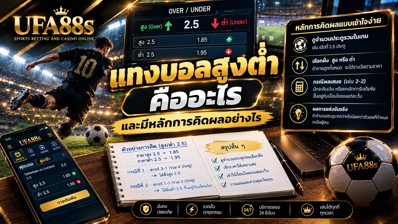 แทงบอลสูงต่ำคืออะไร