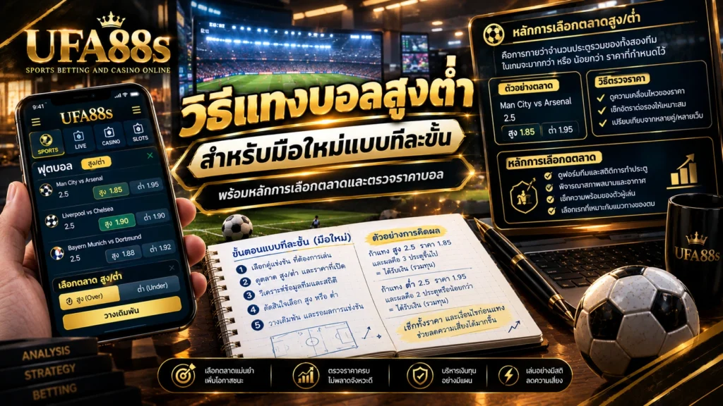 วิธีแทงบอลสูงต่ำ