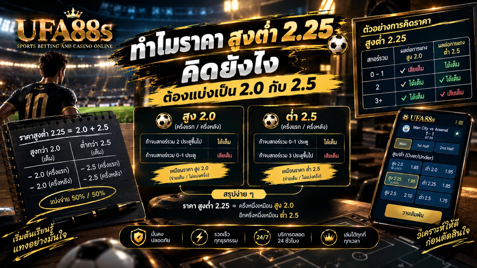สูงต่ำ 2.25 คิดยังไง