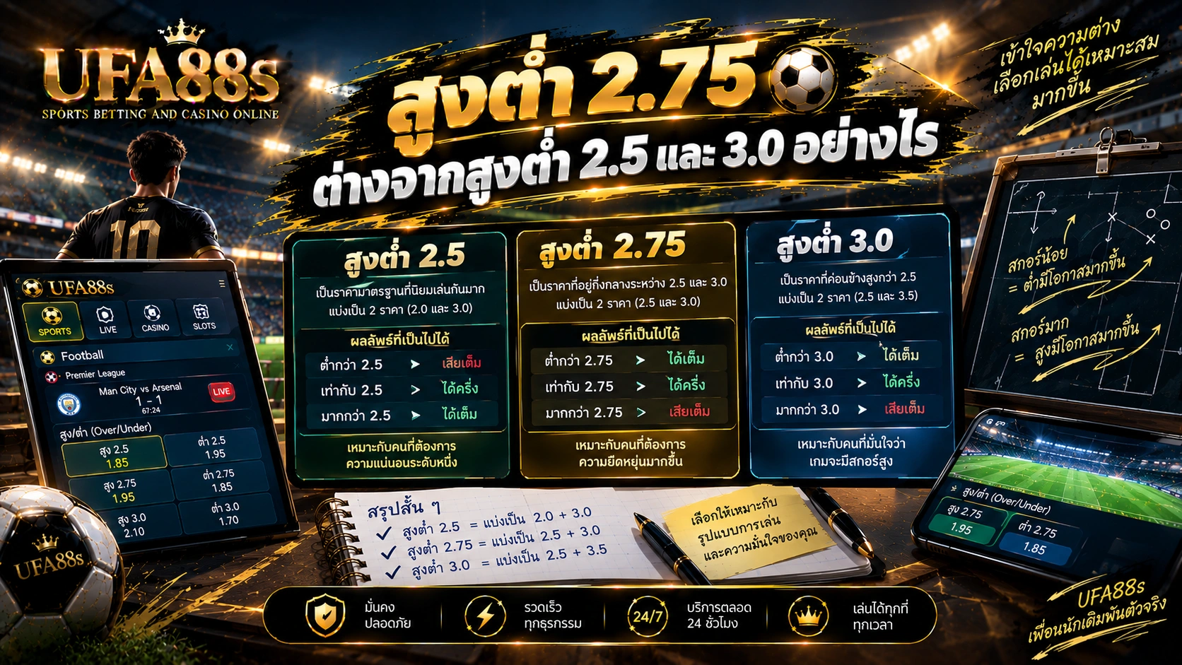 สูงต่ำ 2.75 คิดยังไง