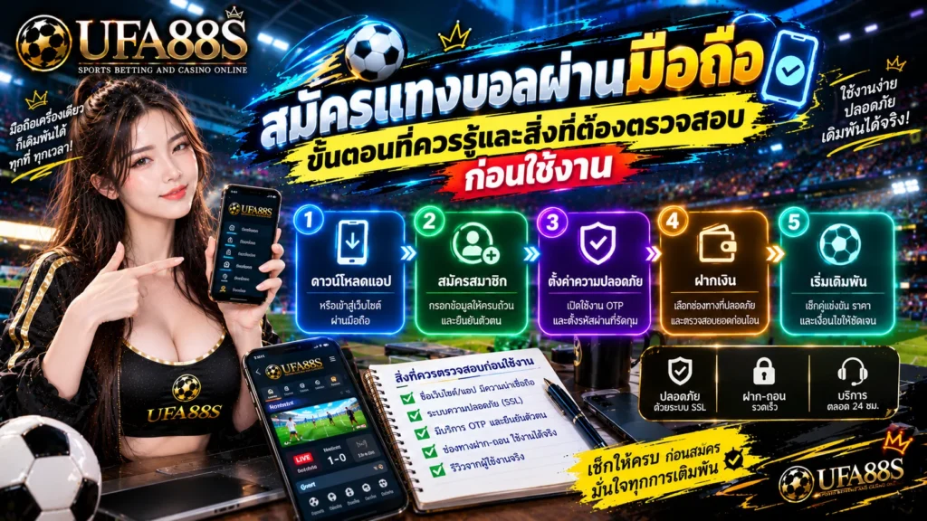 สมัครแทงบอลผ่านมือถือ