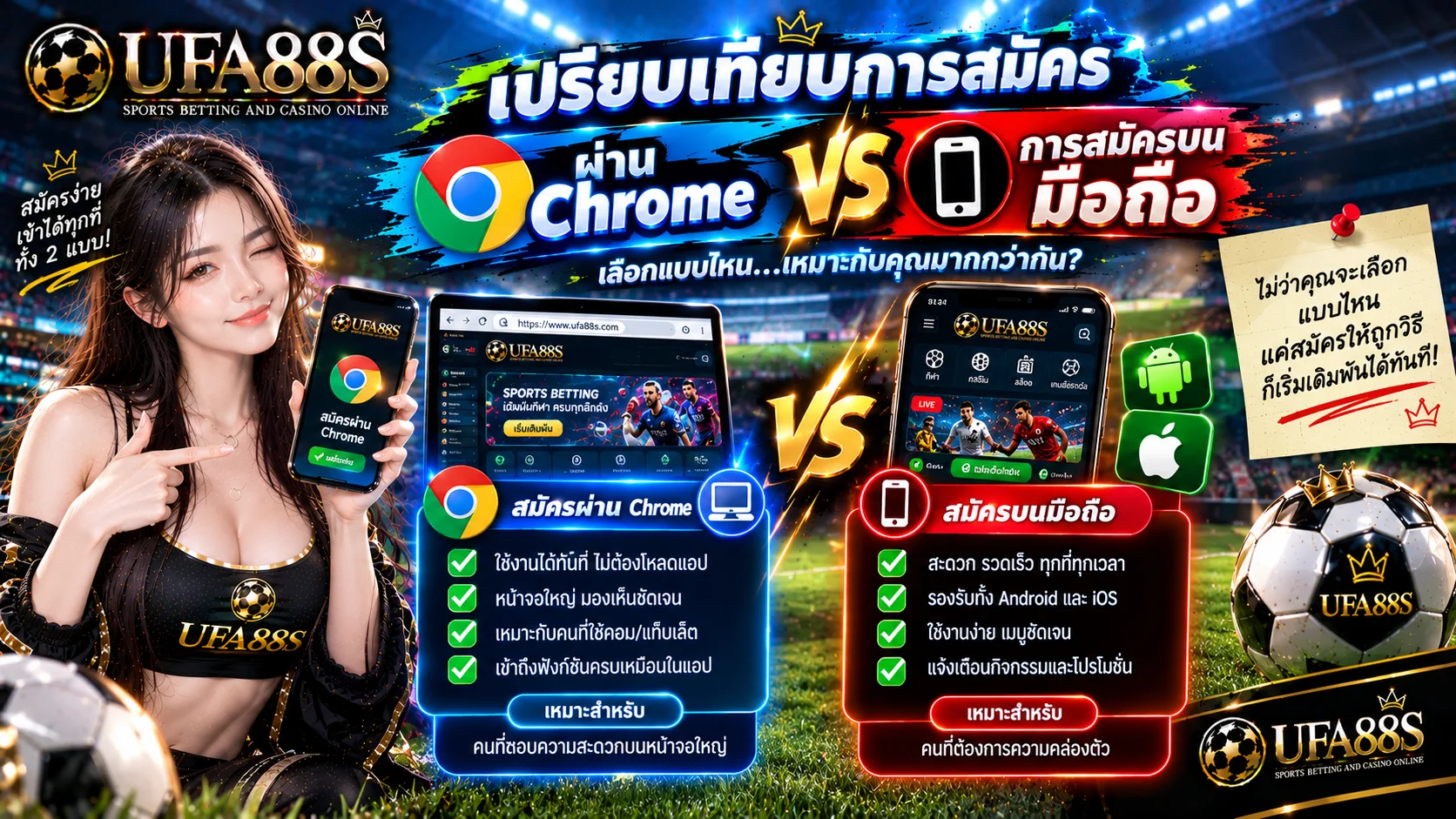 สมัครแทงบอลผ่าน Chrome