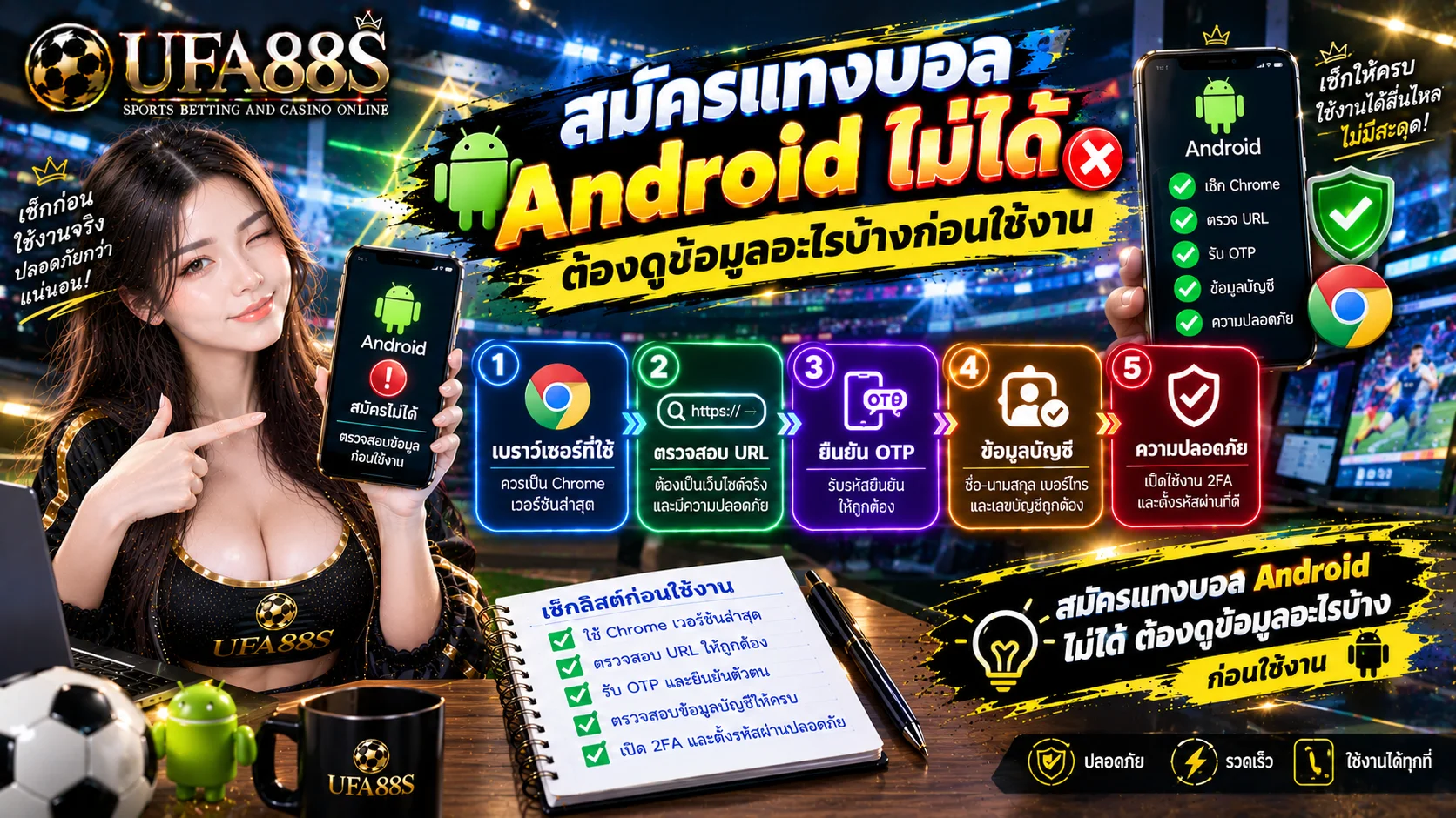 สมัครแทงบอล Android ไม่ได้