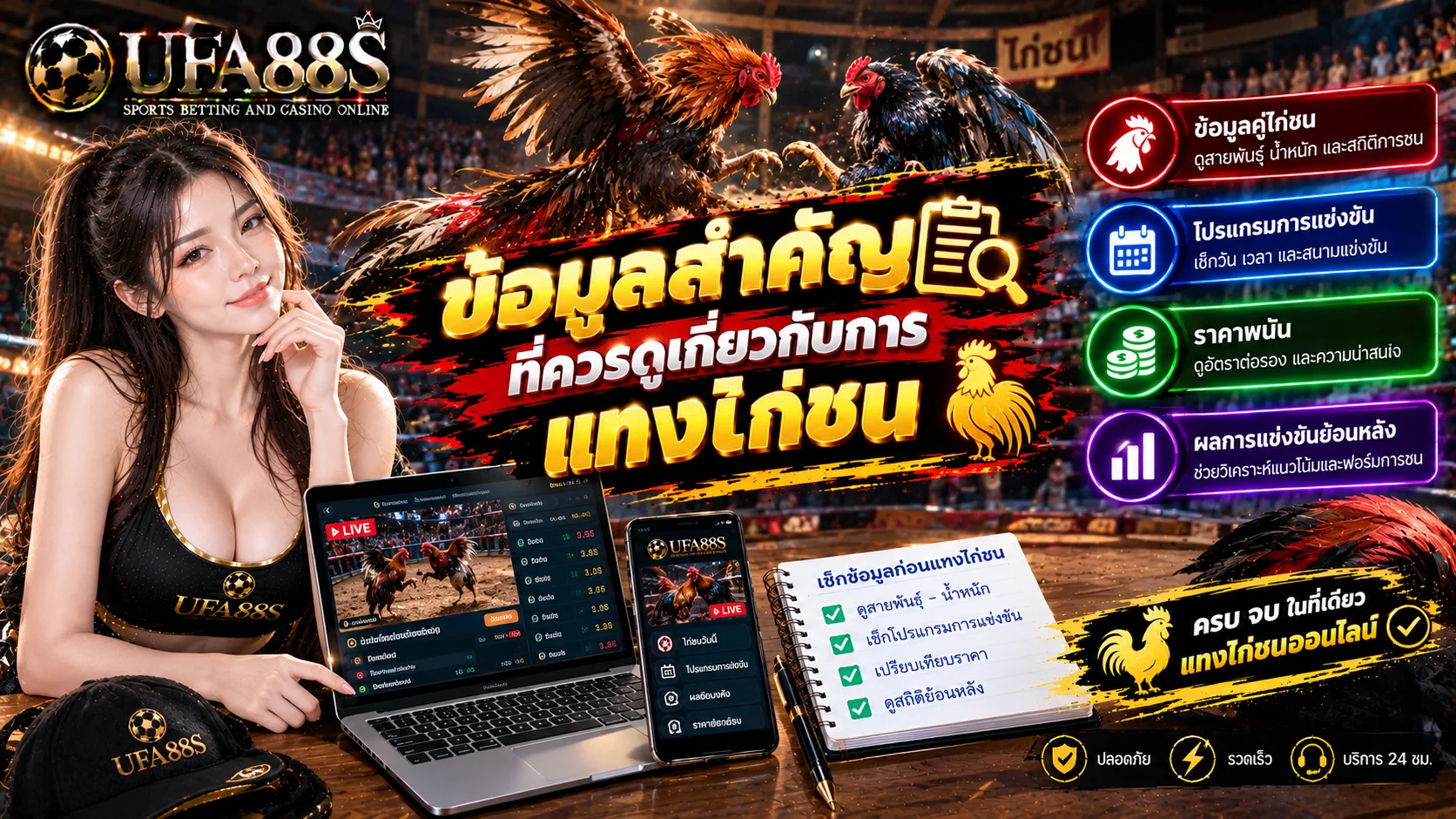 แทงไก่ชน