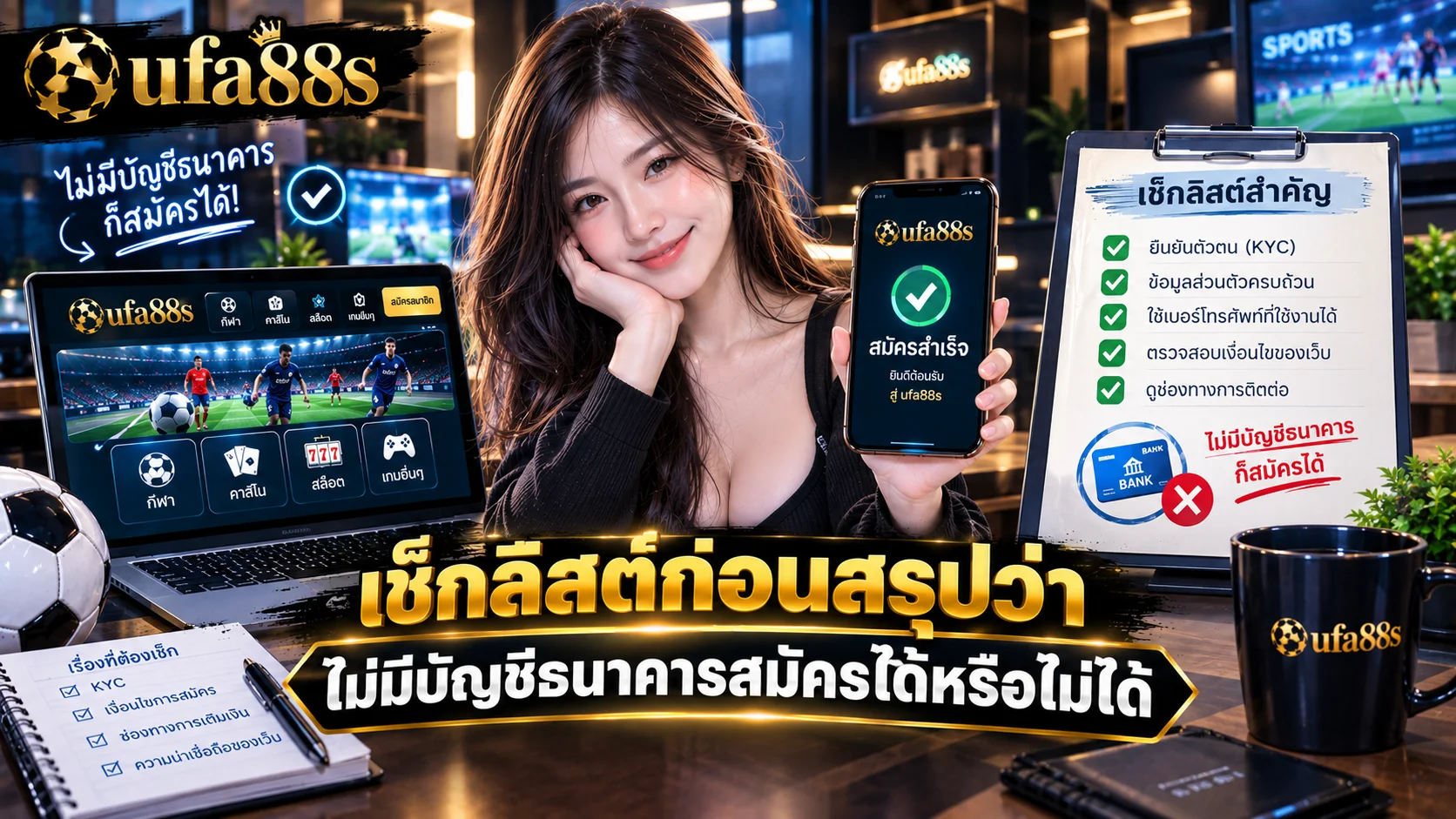 สมัครแทงบอลไม่มีบัญชีธนาคารได้ไหม