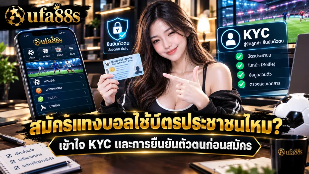 สมัครแทงบอลใช้บัตรประชาชนไหม