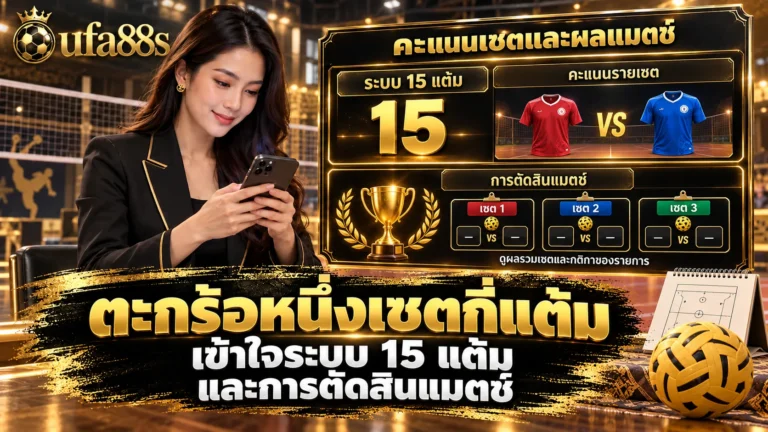 ตะกร้อหนึ่งเซตกี่แต้ม