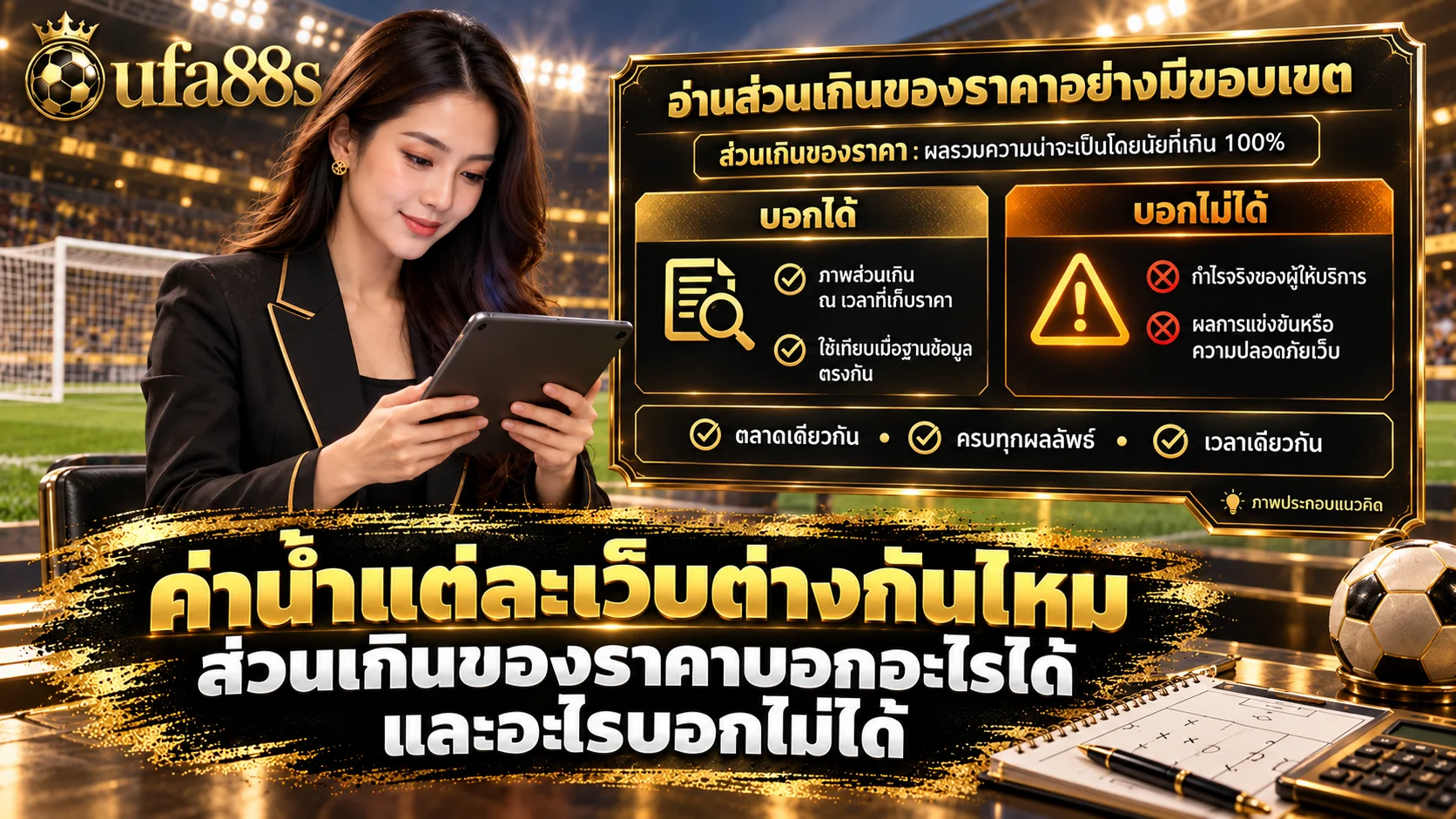 ค่าน้ำแต่ละเว็บต่างกันไหม
