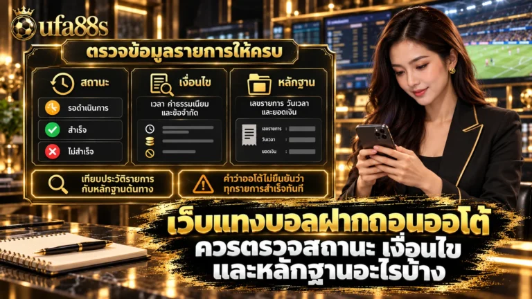 เว็บแทงบอลฝากถอนออโต้