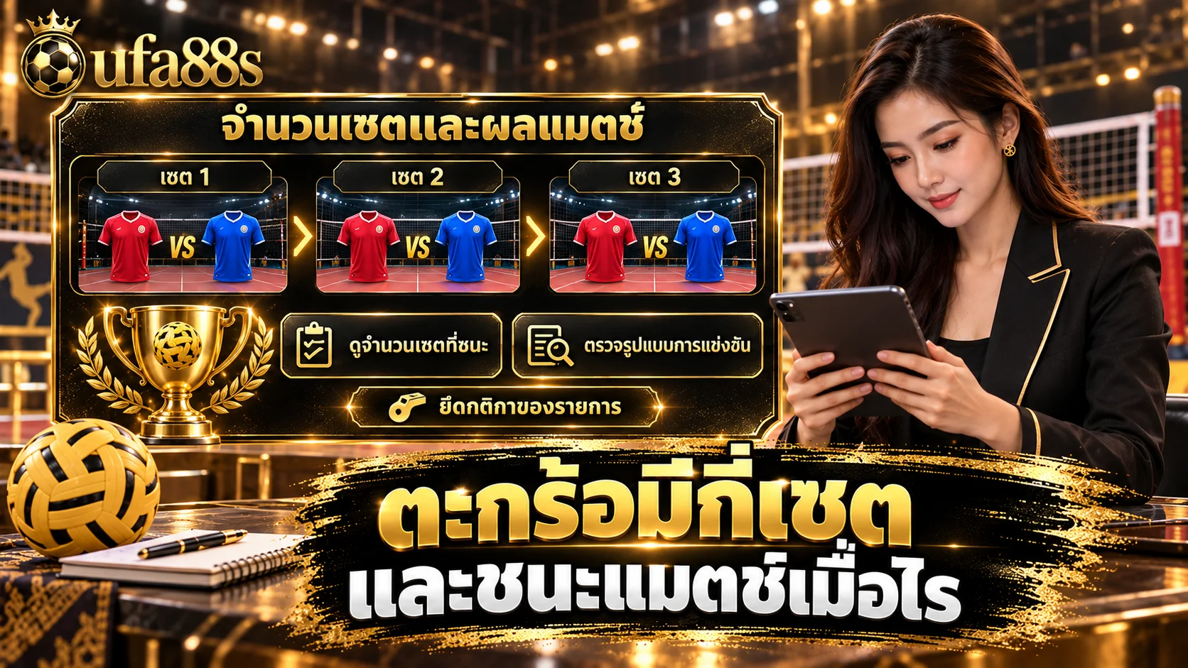 ตะกร้อหนึ่งเซตกี่แต้ม