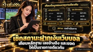 เช็กสถานะฝากเงินเว็บบอล