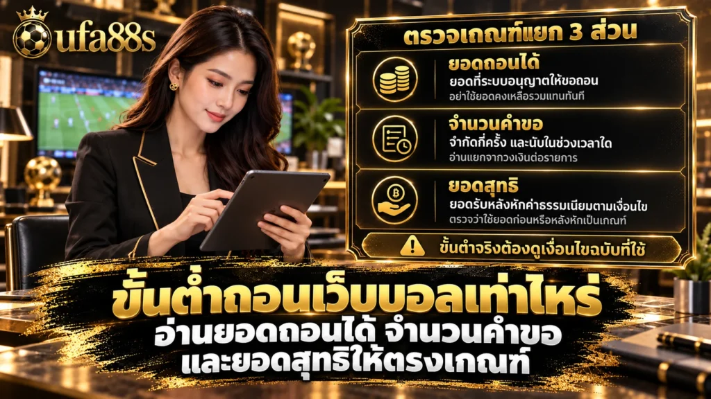ขั้นต่ำถอนเว็บบอลเท่าไหร่