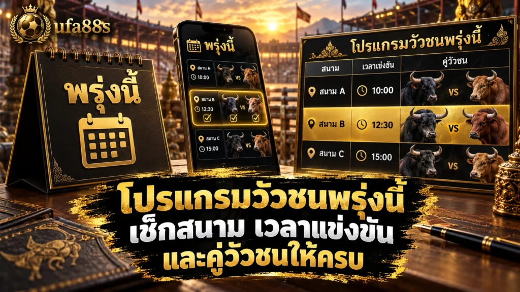 โปรแกรมวัวชนพรุ่งนี้