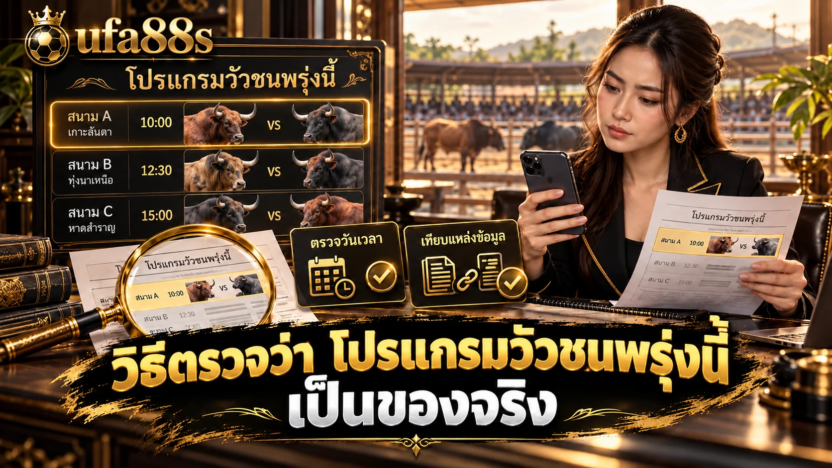 โปรแกรมวัวชนพรุ่งนี้