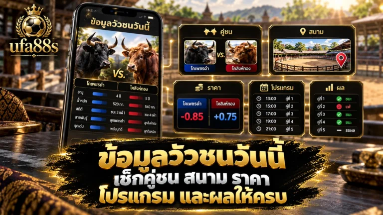 ข้อมูลวัวชนวันนี้