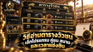 วิธีอ่านตารางวัวชน