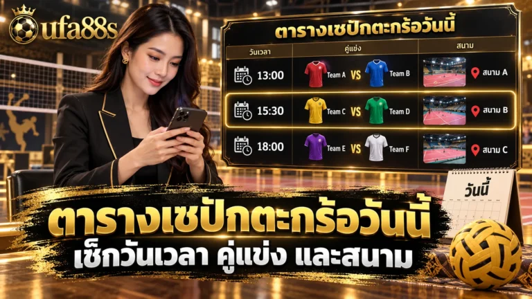 ตารางเซปักตะกร้อวันนี้