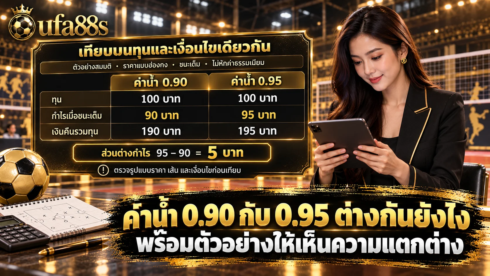 ค่าน้ำ 0.90 กับ 0.95 ต่างกันยังไง