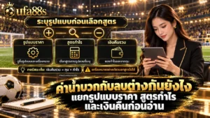 ค่าน้ำบวกกับลบต่างกันยังไง