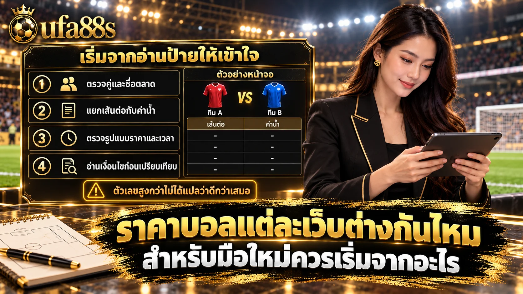 ราคาบอลแต่ละเว็บต่างกันไหม