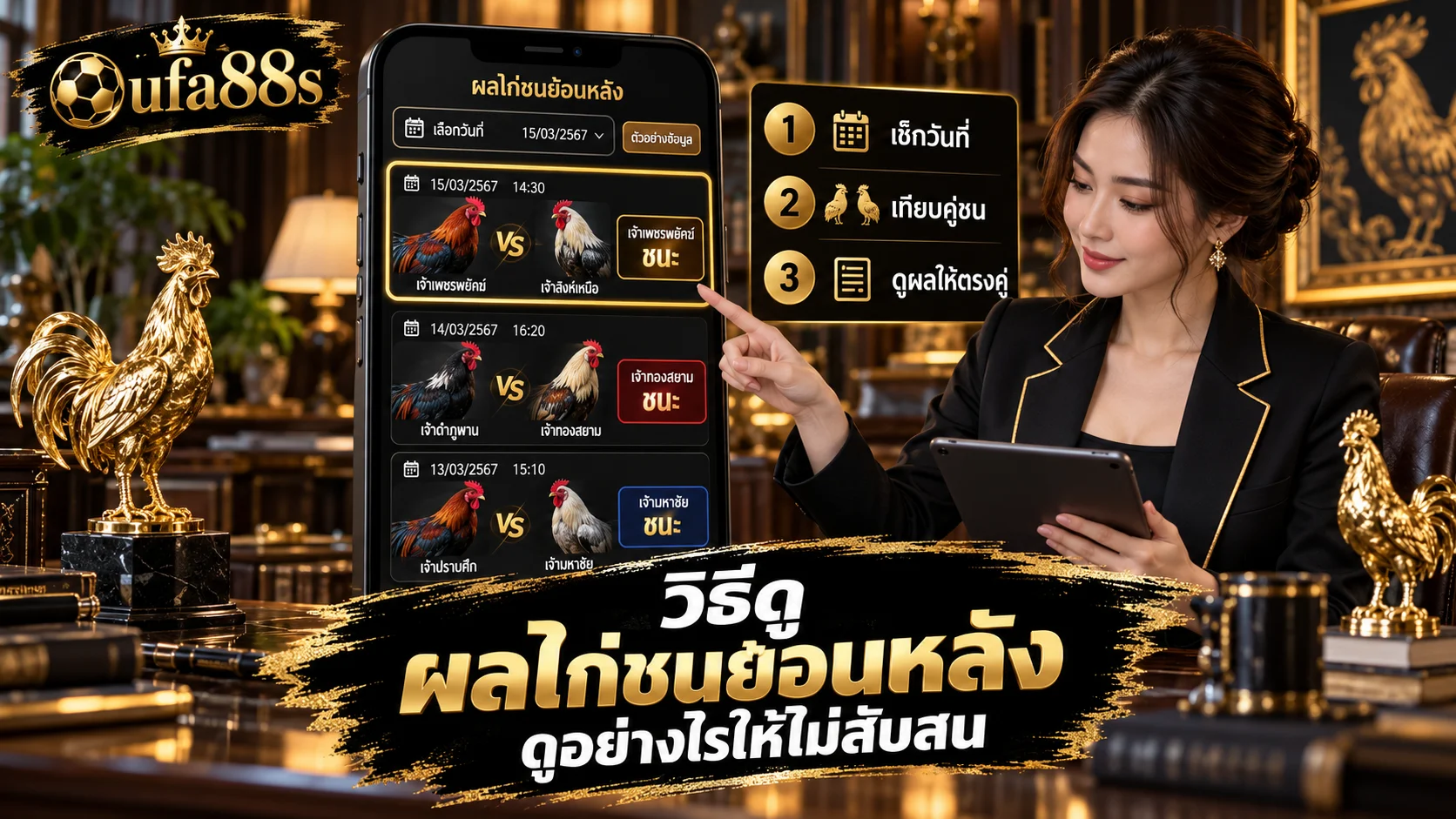 ผลไก่ชนย้อนหลัง