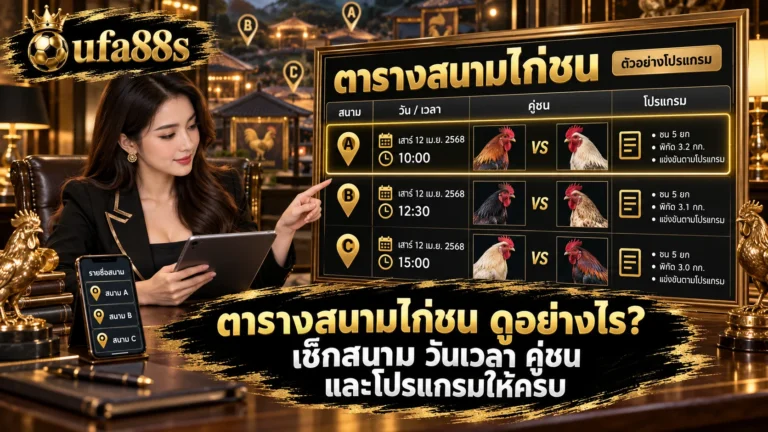 ตารางสนามไก่ชน