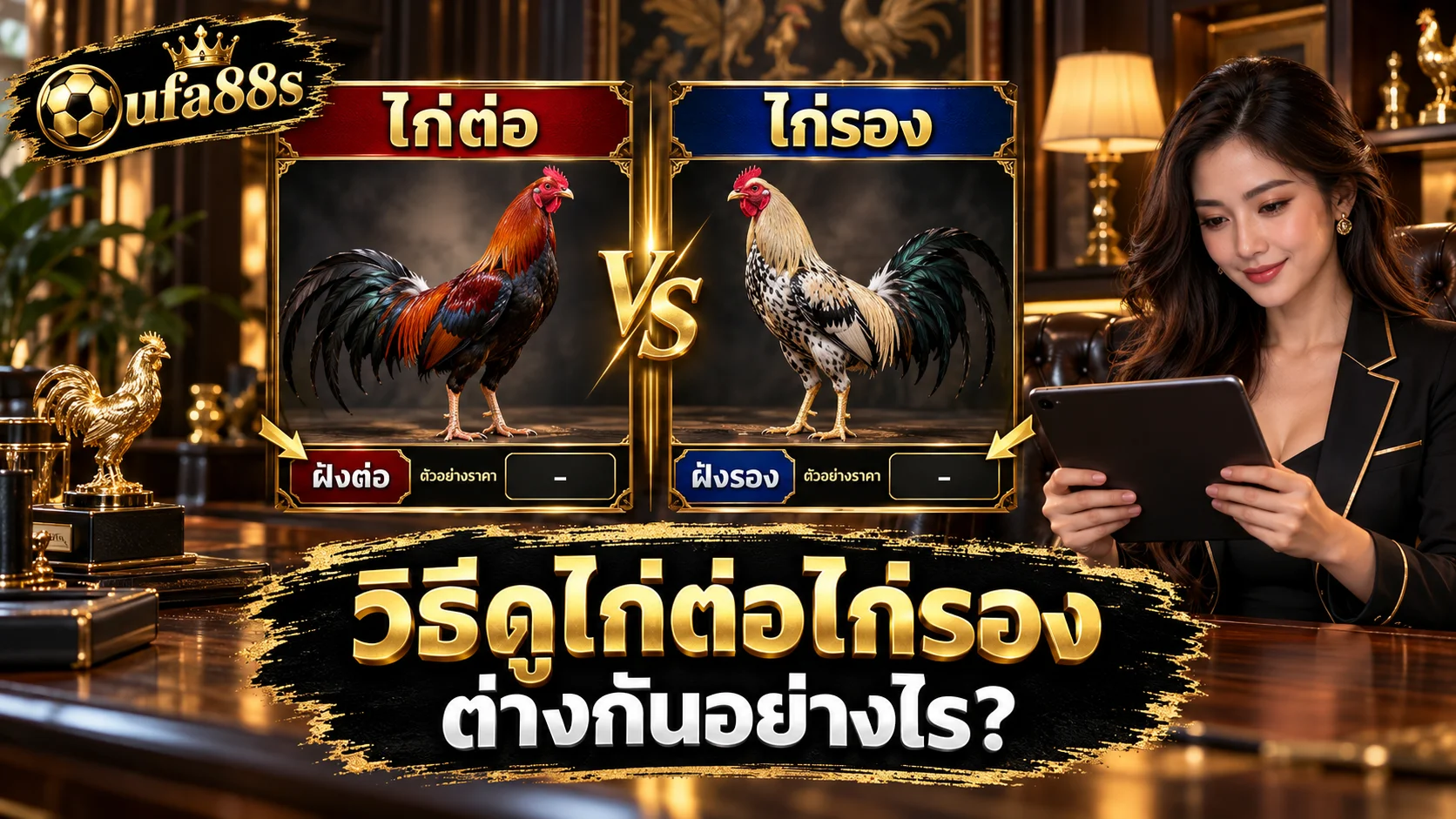 วิธีดูไก่ต่อไก่รอง