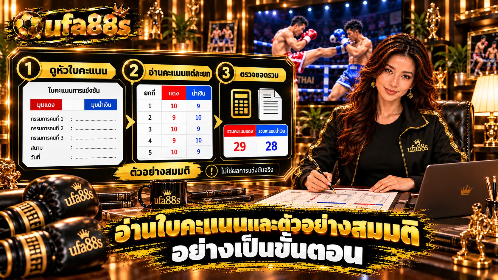 การให้คะแนนมวยไทย