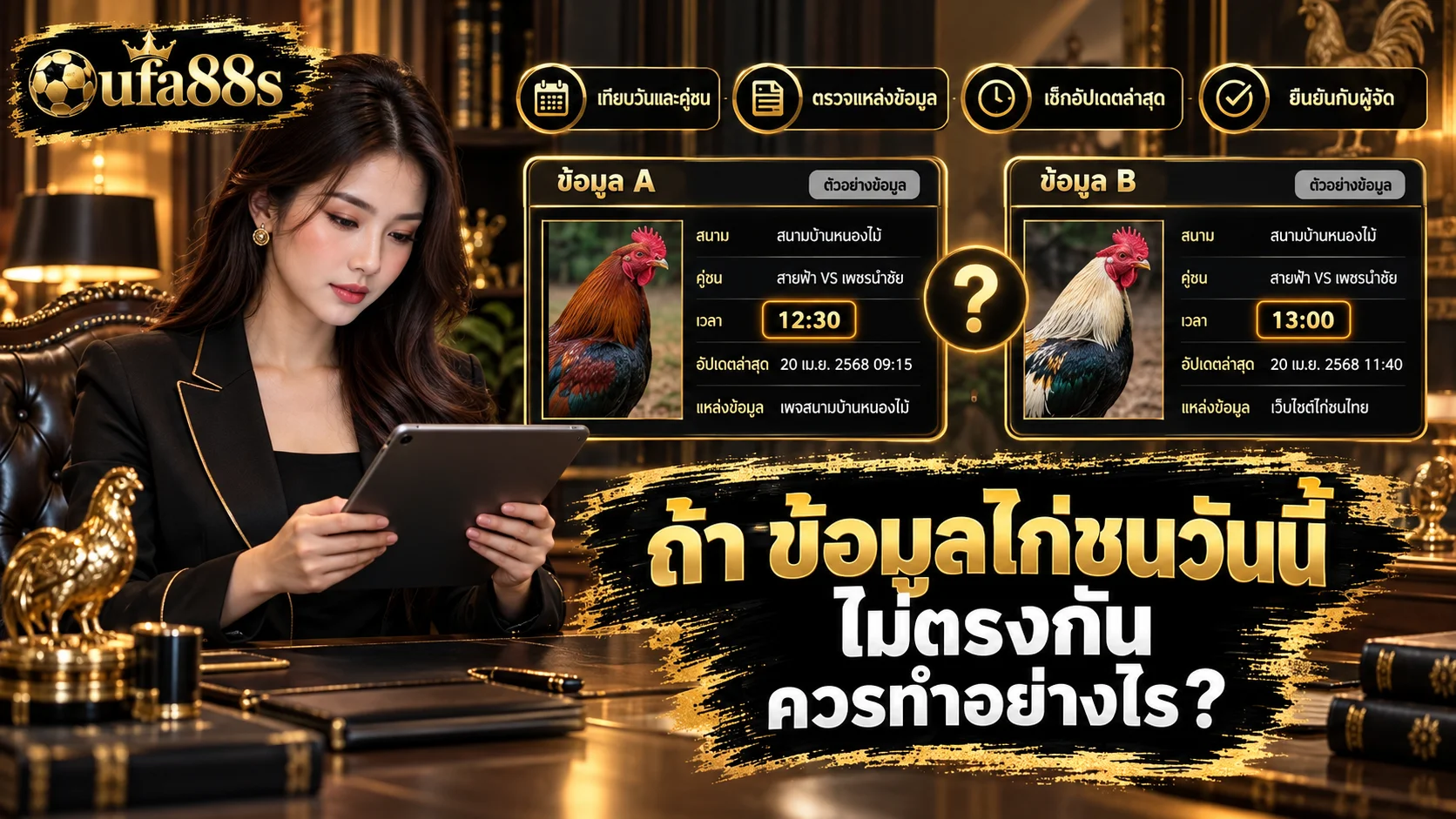 ข้อมูลไก่ชนวันนี้