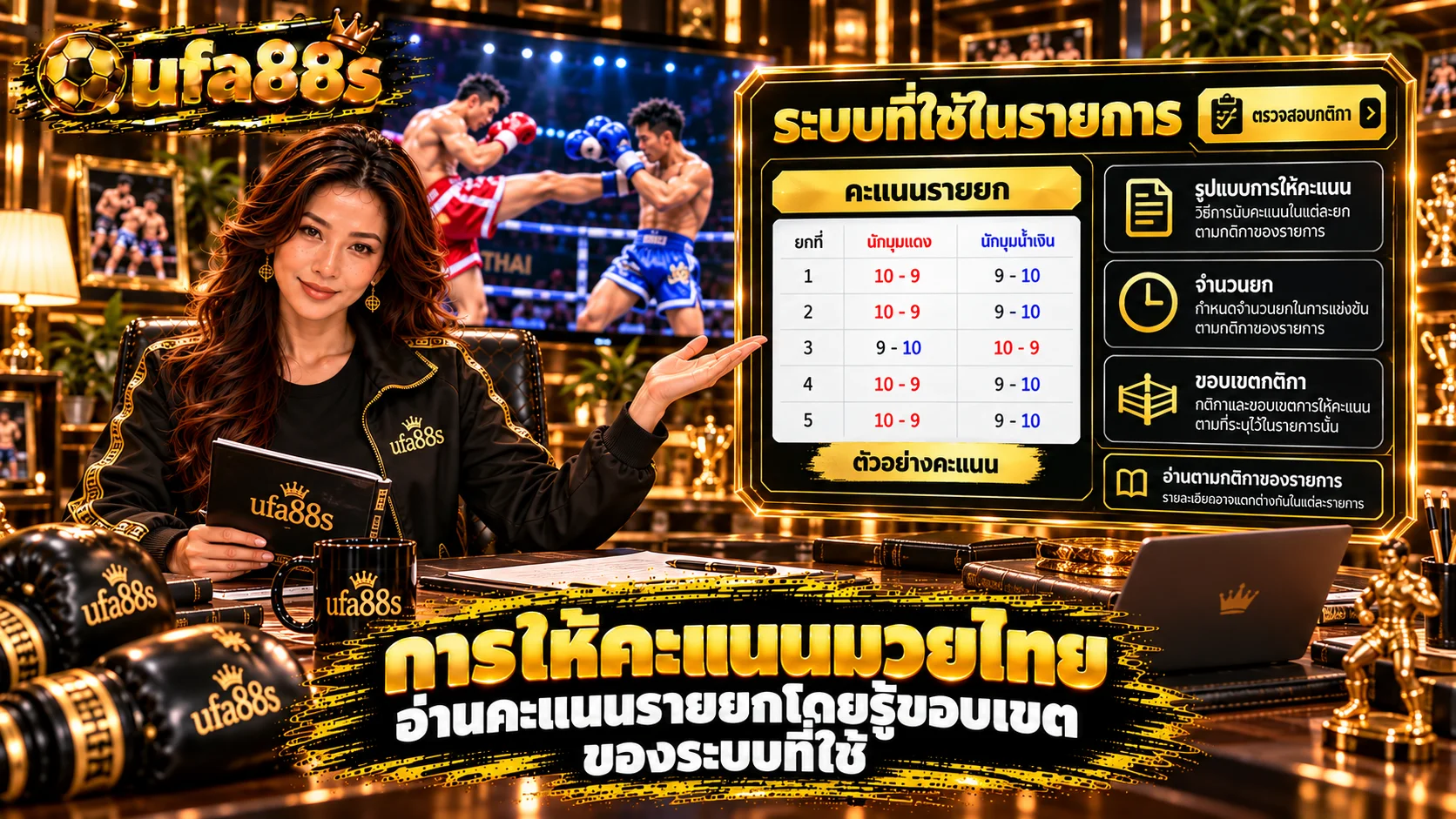 การให้คะแนนมวยไทย