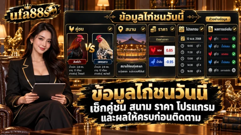 ข้อมูลไก่ชนวันนี้